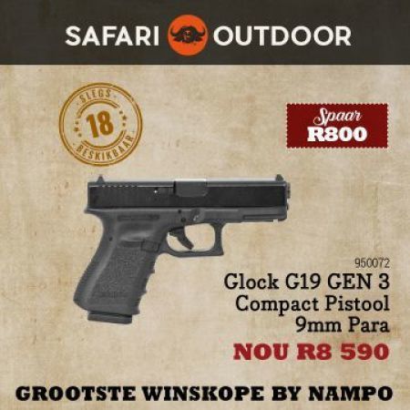 Glock G19 GEN 3 Compact Pistool 9mm Para